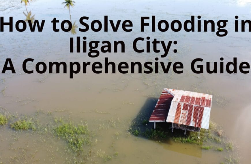 Makikita sa isang baha sa Iligan City ang isang bahagyang lumubog na bahay habang patuloy ang pagsisikap na malutas ang pagbaha.