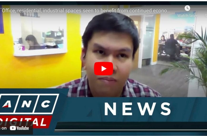 Man in checked shirt on video call from Iligan office, ANC Digital banner below.