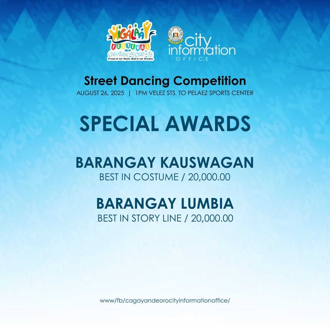 announcement of special awards for higalaay 2025 street dancing competition winners and prize amounts