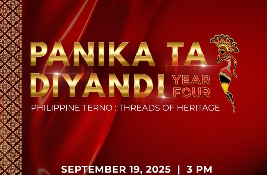 red event poster for panika ta diyandi year four on sept 19, 2025, at robinsons iligan atrium.