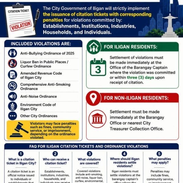 Iligan City to Enforce Citation Tickets and&hellip;