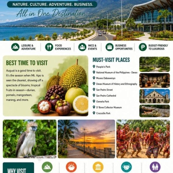 Davao City Shines as a Top Destination for Food, Culture, Adventure, and Business